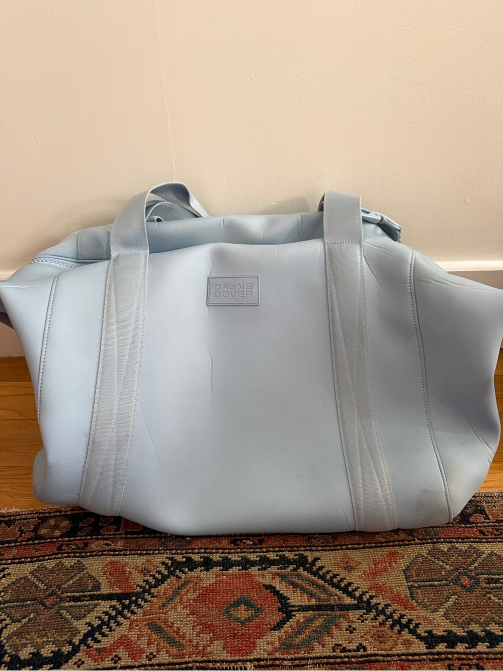 Dagne Dover Powder Blue Duffel Bag